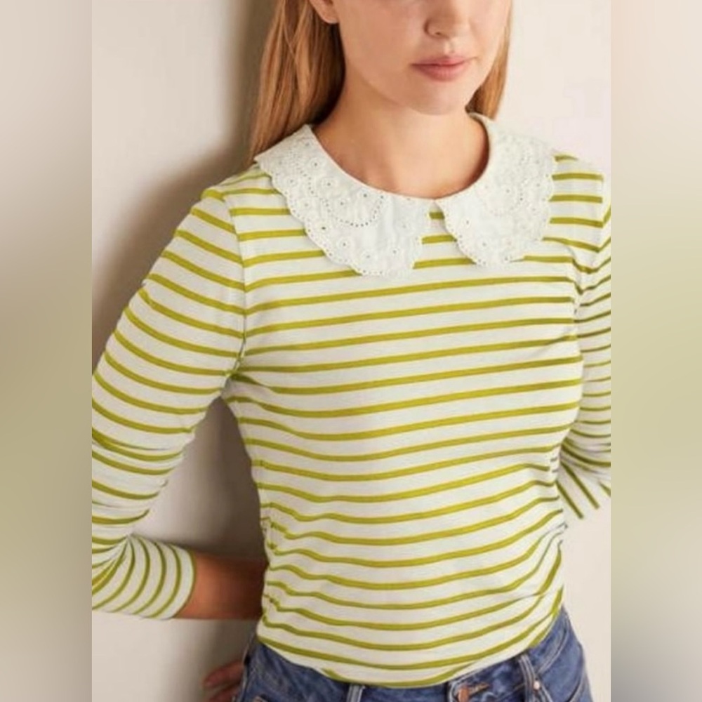 NWT Boden Glorious British Style Kathleen Jersey Top